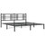  Metal Bed Frame without Mattress with Headboard Black 76"x79.9 A949-376330