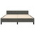  Bed Frame without Mattress Dark Gray Full Velvet A949-347604