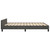  Bed Frame without Mattress Dark Gray Full Velvet A949-347604