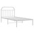  Metal Bed Frame without Mattress with Headboard White 39.4"x78.7 A949-353679