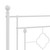  Metal Bed Frame without Mattress with Headboard White 39.4"x78.7 A949-374383