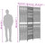  Room Divider 3 Panels Gray Poly Rattan A949-365390
