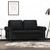  2-Seater Sofa Black 47.2" Faux Leather A949-359499