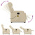  Electric Stand up Massage Recliner Chair Cream Fabric A949-3206239