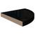  Floating Corner Shelves 2 pcs High Gloss Black 13.8"x13.8"x1.5" MDF A949-323911