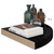  Floating Corner Shelves 2 pcs High Gloss Black 13.8"x13.8"x1.5" MDF A949-323911