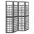  4-Panel Room Divider/Trellis Solid Fir Wood Black 63.4"x70.9 A949-316483