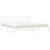  Metal Bed Frame without Mattress with Headboard White 76"x79.9 A949-374296