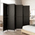  Room Divider 6 Panels Black Poly Rattan A949-365368