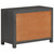  Sideboard Gray and White 29.5"x13.8"x21.7" Solid Mango Wood A949-374992