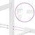  Metal Bed Frame without Mattress with Footboard White 76"x79.9 A949-374314
