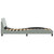  Bed Frame "Dover" Light Gray 39.4"x74.8" Velvet A949-373267