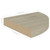  Floating Corner Shelves 4 pcs Oak 9.8"x9.8"x1.5" MDF A949-323906