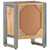  Bedside Cabinet 15.7"x11.8"x19.7" Rough Mango Wood A949-323488