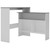  Bar Table with 2 Table Tops White and Gray 51.2"x15.7"x47.2 A949-280221