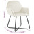  Dining Chairs 4 pcs Cream Velvet A949-277013