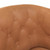  Tub Chair with Footstool Brown Faux Leather A949-356501
