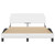  Bed Frame "Dover" White 53.9"x74.8" Faux Leather A949-373286