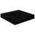  Floating Wall Shelf High Gloss Black 9.1"x9.3"x1.5" MDF A949-323760