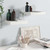  Floating Wall Shelves 2 pcs High Gloss White 9.1"x9.3"x1.5" MDF A949-323740