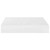  Floating Wall Shelves 2 pcs High Gloss White 9.1"x9.3"x1.5" MDF A949-323740