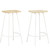  Bar Stools 2 pcs Solid Mango Wood A949-320649