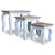  Nesting Table Set 3 Pieces Solid Mahogany Wood A949-244505