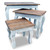  Nesting Table Set 3 Pieces Solid Mahogany Wood A949-244505