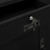  Office Cabinet Black 35.4"x15.7"x40.2" Steel A949-336411