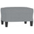  Footstool Light Gray 23.6"x19.7"x16.1" Fabric A949-349327