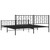 Metal Bed Frame without Mattress with Footboard Black 76"x79.9 A949-374461