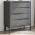  Chest of Drawers FLORO Gray Solid Wood Pine A949-374010
