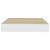  Floating Wall Shelves 4 pcs Oak and White 9.1"x9.3"x1.5" MDF A949-326569