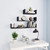  Wall Display Shelf 3 pcs Gray Engineered Wood A949-800200