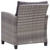  6 Piece Patio Sofa Set with Cushions Poly Rattan Dark Gray A949-46150