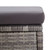  6 Piece Patio Sofa Set with Cushions Poly Rattan Dark Gray A949-46150