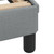  Bed Frame "Dover" Light Gray 39.4"x74.8" Fabric A949-373265