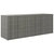  Garden Storage Cabinet Gray 78"x21.9"x31.5" Poly Rattan A949-319871