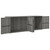  Garden Storage Cabinet Gray 78"x21.9"x31.5" Poly Rattan A949-319871