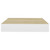  Floating Wall Shelves 2 pcs Oak and White 9.1"x9.3"x1.5" MDF A949-326568