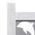  4-Panel Room Divider Gray 55.1"x65" Solid Wood A949-284192