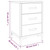  Bedside Cabinet Black 15.7"x11.8"x21.7" Solid Wood Pine A949-349914