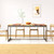  Dining Table Solid Acacia Wood and Steel 70.9 A949-244797