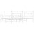  Metal Bed Frame without Mattress with Footboard White 76"x79.9 A949-374412