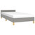  Bed Frame without Mattress Light Gray Twin XL Fabric A949-347450
