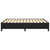  Bed Frame without Mattress Black 53.9"x74.8" Faux Leather A949-347279