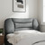  Headboard Cushion "Hvar" Light Gray 39.4" Fabric A949-374549