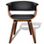  Dining Chair Bent Wood and Faux Leather A949-241058