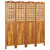  4-Panel Room Divider 63.8"x0.8"x70.9" Solid Wood Acacia A949-318549