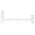  Metal Bed Frame without Mattress with Footboard White 76"x79.9 A949-376299
